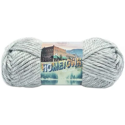 Image of Lion Brand Yarn 135 226 Hometown USA Yarn, Acrylic, Fayetteville Frost, 30.48 x 20.32 10.16 cm