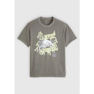 Image of Levi&#039;s Relaxed FIT TEE Print Tshirt, Men&#039;s, Size: Large, Lightning eagle smoked pearl