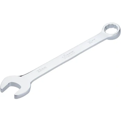 Image of Vigor Combination Spanner V7740 22 SW mm Long Version 15 Degree Offset External Hexagonal and Double Profile Chrome Plated Polished