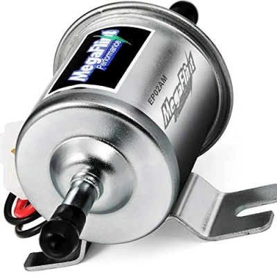 Image of Megaflint Electric Fuel Pump Inline 12V, Universal Low Pressure 4 7 PSI Transfer for Carburetor Gasoline and Diesel HEP 02A