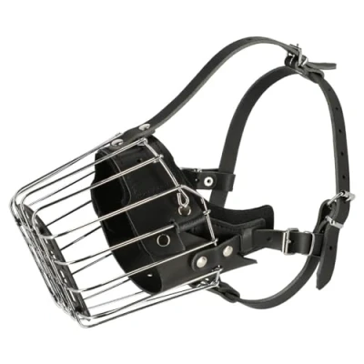 Image of DINGO GEAR Dog Training Muzzle, Military K9 Agitation Metal Muzzle for Male Rottweiler S02999