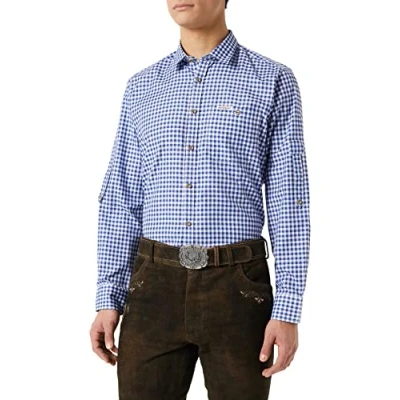 Image of Stockerpoint Men&#039;s Campos3 Traditional Shirt, Blue (Blue), XXL