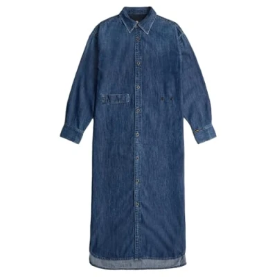 Image of G STAR LONG TAB Dress Denim dress, Women&#039;s, Size: Large, Worn in windward