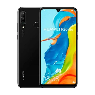 Image of HUAWEI P30 Lite 128 GB 6.15 inch FHD Dewdrop Display Smartphone with MP AI Ultra wide Triple Camera, 4GB RAM, Android 9.0 Sim Free Mobile Phone, Single SIM, UK Version, Black