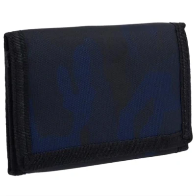 Image of RED X Mens or Boys Tri Fold Camouflage Canvas Wallet Blue