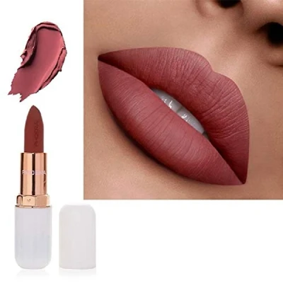 Image of AQUAPURITY PHOERA ABSOLUTE VELVET MATTE LIPSTICK LONG LASTING WATERPROOF PIGMENT MAKEUP UK (109 Temp)