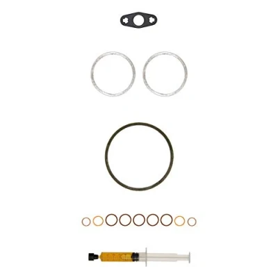 Image of 11657852372, 11657852373 Mounting Kit, charger AJUSA JTC12319 with studs, syringe oil gaskets/seals BMW: 5 Saloon, X5