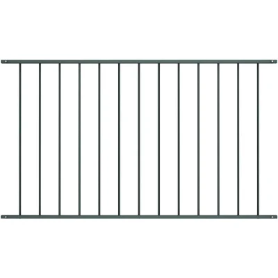 Image of vidaXL Fence Panel Powder coated Steel 1.63x0.75 m Anthracite