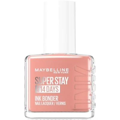 Image of Maybelline New York Super Stay Ink Bonder Nail Lacquer, Hard Gel Like Colour, Chip Resistant, Up to 14 Day Wear, Shade 130: Powder Rose, 12ml
