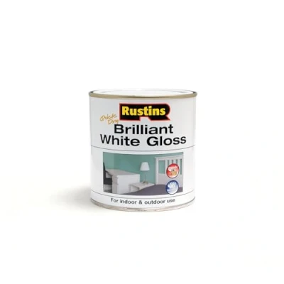 Image of RUSTINS Brilliant White Gloss Paint 250ml