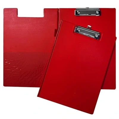 Image of Janrax A4 Red PVC Foldover Clipboard
