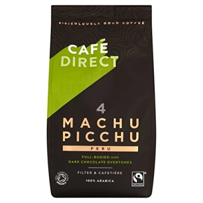 Image of Cafédirect Machu Picchu Organic Fairtrade Ground Arabica Coffee 200g (Pack of 2)