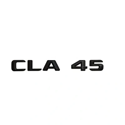 Image of Matt Black &quot; CLA 45&quot; Car Trunk Rear Letters Word Badge Emblem Letter Decal Sticker Fit For Mercedes Benz AMG Class CLA45