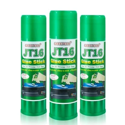 Image of TEQStone 3D Printer Glue Stick 3 Pack, Perfect First Layer Adhesion, Prevents Warping on Heat Bed, Easy Release for ABS PLA PETG Filaments and Various Build Plate, 36g/1.27oz