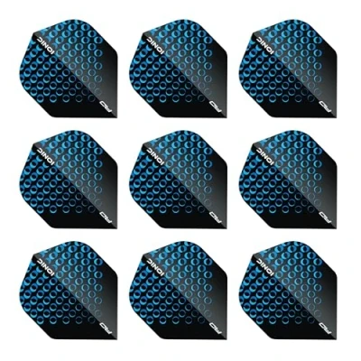 Image of RED DRAGON Hardcore Ionic Blue Circles Dart Flights 3 Sets Per Pack (9 in Total)