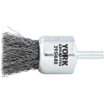 Image of York 30MM Crimped Wire Flat End De carbonising Brush 30SWG