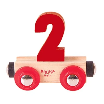 Image of Bigjigs Rail Name Number 2 (Dark Red)