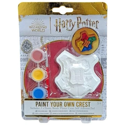 Image of Harry Potter Paint Your Own Quidditch Crest Kit DIY Arts &amp; Crafts for Kids Includes Paints Brush Fun Creative Painting Activity Wizarding World Fans Age 5+