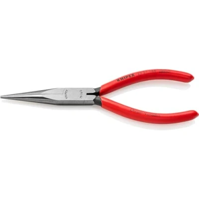 Image of Knipex Long Nose Pliers chrome plated, plastic coated 140 mm 30 13