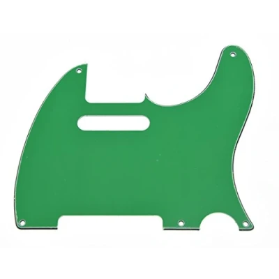 Image of KAISH American Vintage 5 Hole Tele Style Pickguard Guitar Pick Guard Scratch Plate for Telecaster/Tele Green 3 Ply