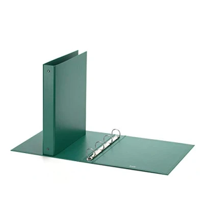 Image of Favorit Box of 10 Europe Folders 22 x 30 cm 4 Round Rings mm Green