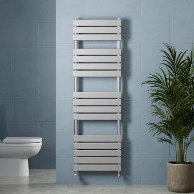Image of DuraTherm Flat Panel Heated Towel Radiator Chrome 1600 x 500mm