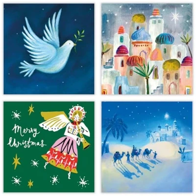 Image of Macmillan Charity Boxed Cards 20 Cards, 4 Designs The Christmas Journey