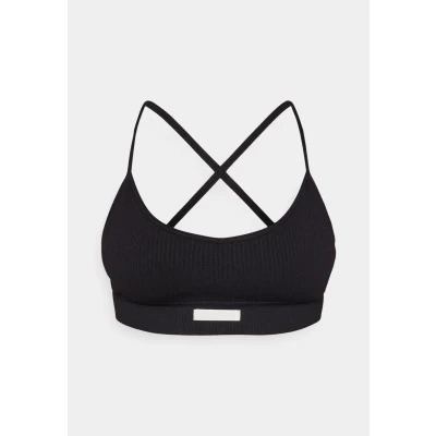 Image of Björn Borg Studio Seamless Strap BRA Light support sports bra, Women&#039;s, Size: L/XL, Black beauty