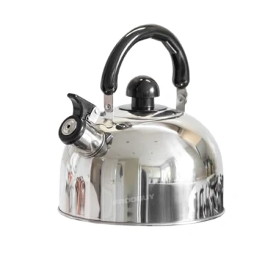 Image of 1.8 Litre Stainless Steel Whistling Kettle Hob Gas StoveTop Caravan Camping Gift