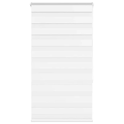 Image of vidaXL Zebra Roller Blind White 70x150 cm Light Management, Mounting Options