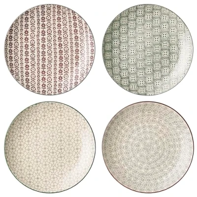 Image of Bloomingville Set of 4 Karine Ceramic Plates 25 cm