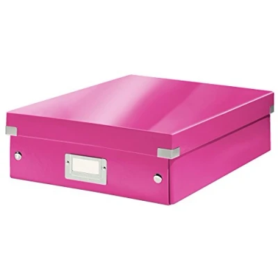 Image of Leitz Organiser Box, Click and Store Range 60580023 Medium, Pink