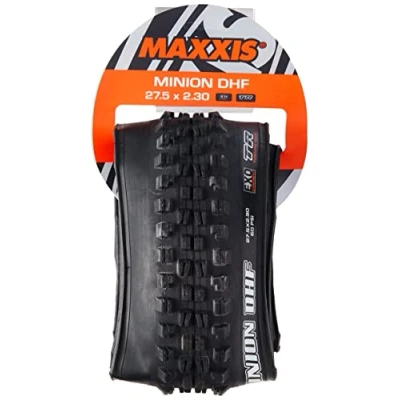 Image of Maxxis Minion DHF Folding Dual Compound Exo/tr Tyre Black, 27 x 2.3 Inch