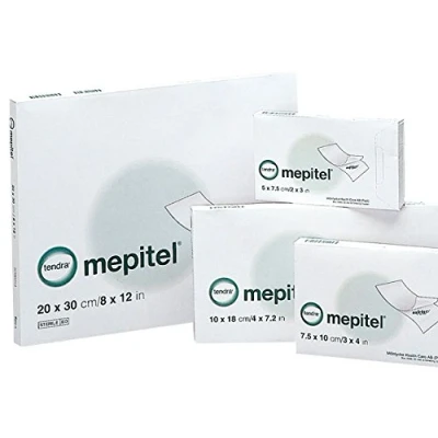Image of Mepitel 291000 Wound Contact Layer Silicone Dressing, 12 cm x 15 (Pack of 5)