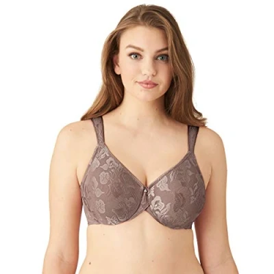 Image of Wacoal Women&#039;s Awareness Full Figure Underwire Bra Coverage, Opaque, Cappuccino, 42H US