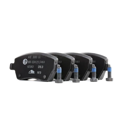 Image of 410604076R brake pad set ATE 13.0460 5801.2 not prepared for wear indicator, excl. warning contact with caliper screws NISSAN: MICRA 3