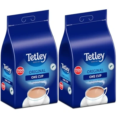 Image of Tetley Original One Cup Black Tea Bags Case of 2x1100 packs