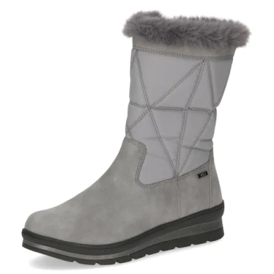 Image of CAPRICE Women&#039;s Warm Lining 9 26404 43 Fashion Boot, Grey Comb, 6 UK