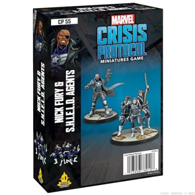 Image of Atomic Mass Games, Nick Fury and S.H.I.E.L.D. Agents: Marvel Crisis Protocol, Miniatures Game, Ages 14+ , 2 Players, 45 Minutes Playing Time, Multicolor,2. Character Packs,FFGCP55