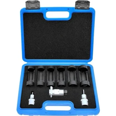 Image of ZKTOOL 9PCS Suspension Strut Nut Socket Set 16mm 18mm 19mm 21mm 22mm 24mm with 12 Point 1/2&quot; Drive, Spreader Socket, Shock Absorber Removal Tool