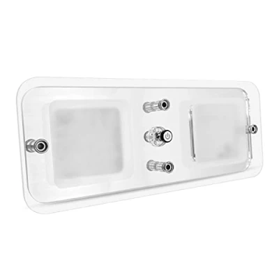 Image of Dream Lighting Caravan Ceiling Lights 12v LED Interior Campervan Motorhome Boat RV 4 Selectable Setting Warm White