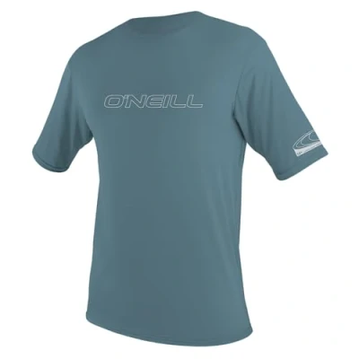 Image of O&#039;NEILL Men&#039;s Basic Skins UPF 50+ Short Sleeve Sun Shirt,Dusty Blue,X Large