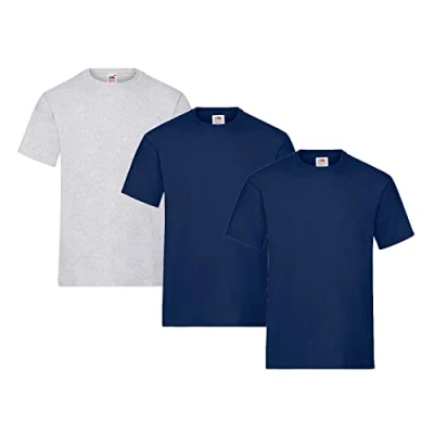 Image of Fruit of the Loom Men&#039;s T Shirt, Pack 3, M
