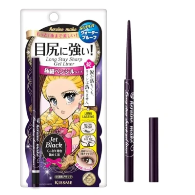 Image of KissMe Isehan Heroine Make Long Stay Sharp Gel Liner Black