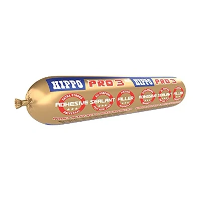 Image of Hippo PRO 3 400ml Adhesive, Sealant &amp; Filler FOIL Crystal Clear