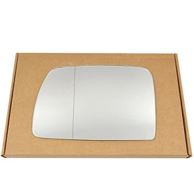 Image of Less4spares Wing Mirror Glass Left Compatible with BMW X5 1999 2006 STICK ON Passenger Near Side Blind Spot