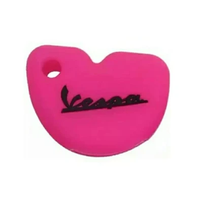 Image of StyleC KEY COVER CASE FOR VESPA LX GTS GTV GT 125 250 300 FOB SILICONE PROTECTOR SCOOTER (Pink)