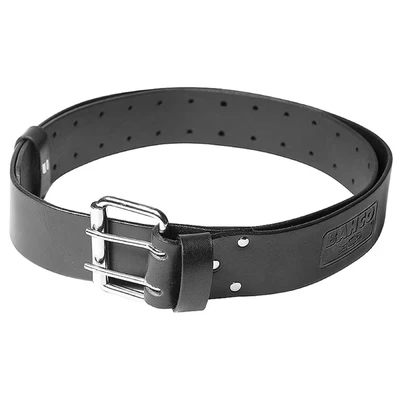 Image of Bahco Unisex 4750 HDLB 1 Heavy Duty Leather Belt, Black, Fits waist 28 to 50 UK