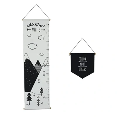 Image of Ickle Bubba Wall Art Set Mono Mountains