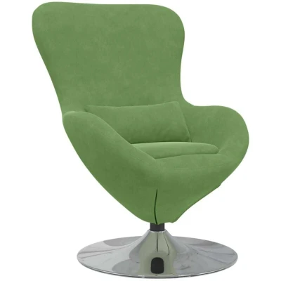Image of vidaXL Modern Light Green Armchair with Ergonomic Swivel Base for Living Room or Office Elegant and Comfortable Seat Capacity 1 People Covered in Stain Resistant Fabric